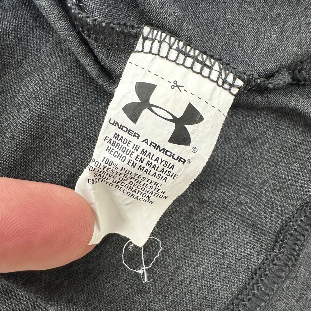 Under Armour Pullover Gray HeatGear Antler Logo Camo Trim / Mens Extra Large - Picture 4 of 8